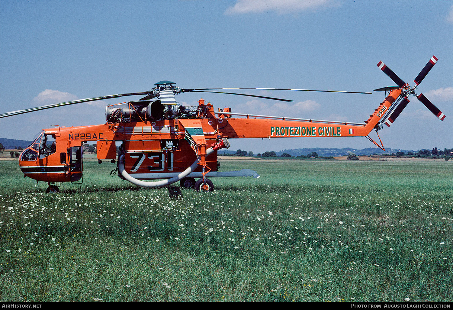 Aircraft Photo of N229AC | Sikorsky S-64E Skycrane | Protezione Civile | AirHistory.net #711689