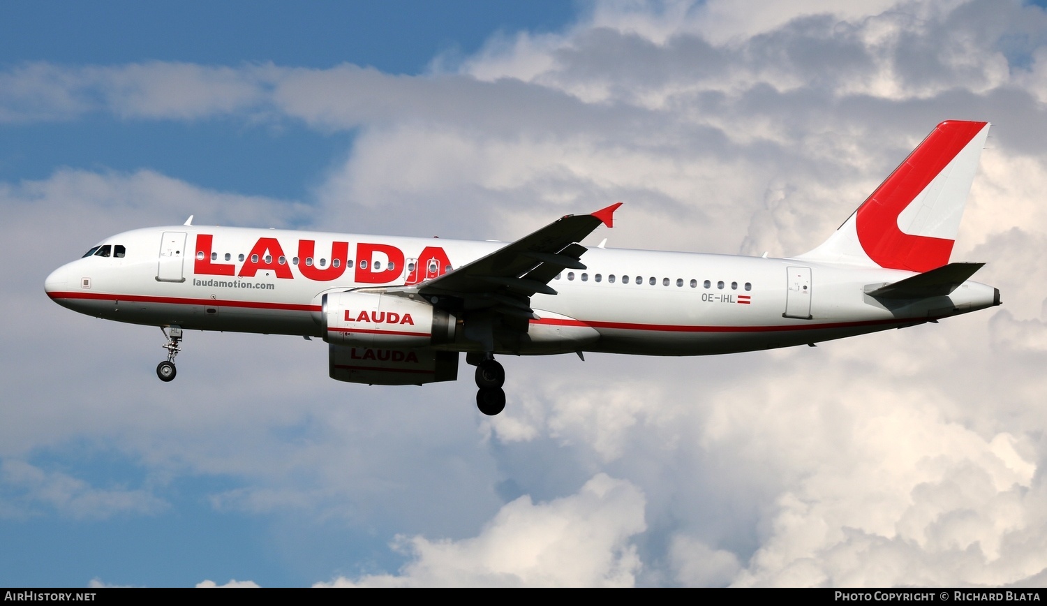 Aircraft Photo of OE-IHL | Airbus A320-232 | Lauda | AirHistory.net #711767
