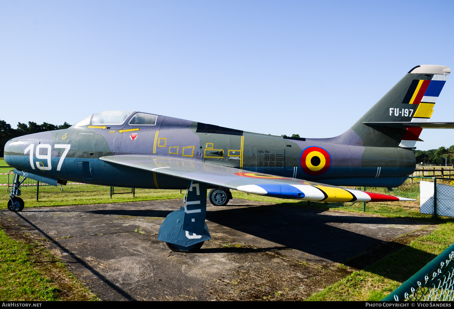 Aircraft Photo of FU-197 | Republic F-84F Thunderstreak | Belgium - Air Force | AirHistory.net #711769