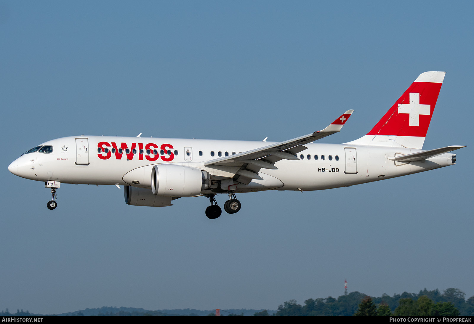 Aircraft Photo of HB-JBD | Bombardier CSeries CS100 (BD-500-1A10) | Swiss International Air Lines | AirHistory.net #711808