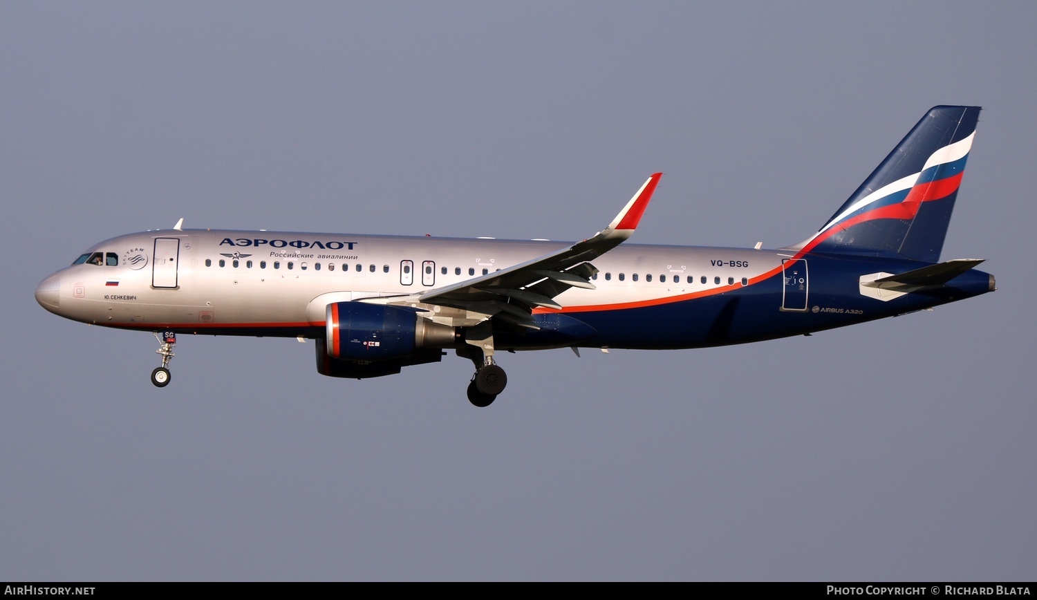 Aircraft Photo of VQ-BSG | Airbus A320-214 | Aeroflot - Russian Airlines | AirHistory.net #711838
