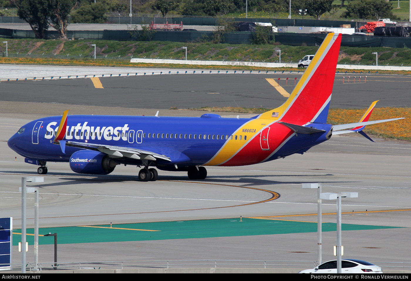 Aircraft Photo of N8660A | Boeing 737-8H4 | Southwest Airlines | AirHistory.net #711878