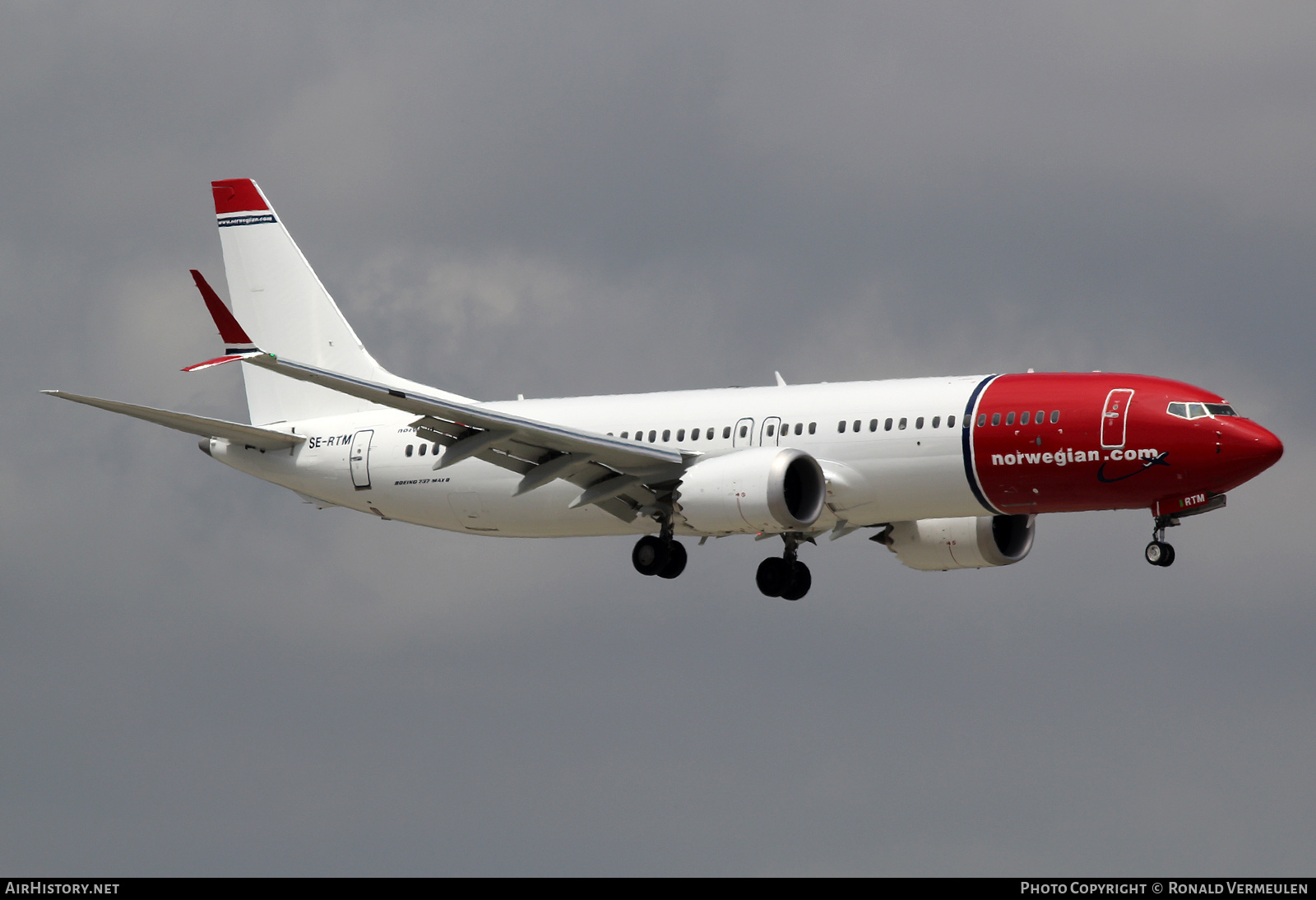 Aircraft Photo of SE-RTM | Boeing 737-8 Max 8 | Norwegian | AirHistory.net #711885