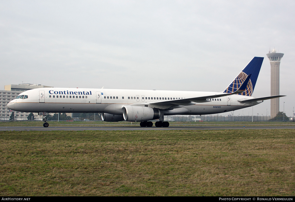 Aircraft Photo of N58101 | Boeing 757-224 | Continental Airlines | AirHistory.net #711889