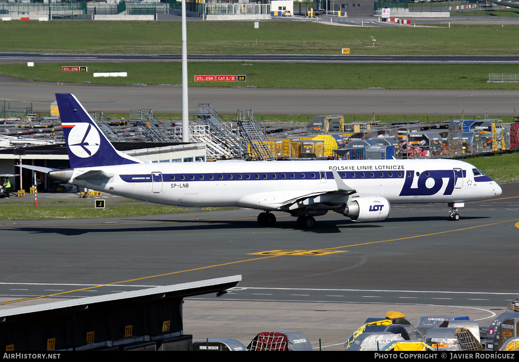 Aircraft Photo of SP-LNB | Embraer 195LR (ERJ-190-200LR) | LOT Polish Airlines - Polskie Linie Lotnicze | AirHistory.net #711949