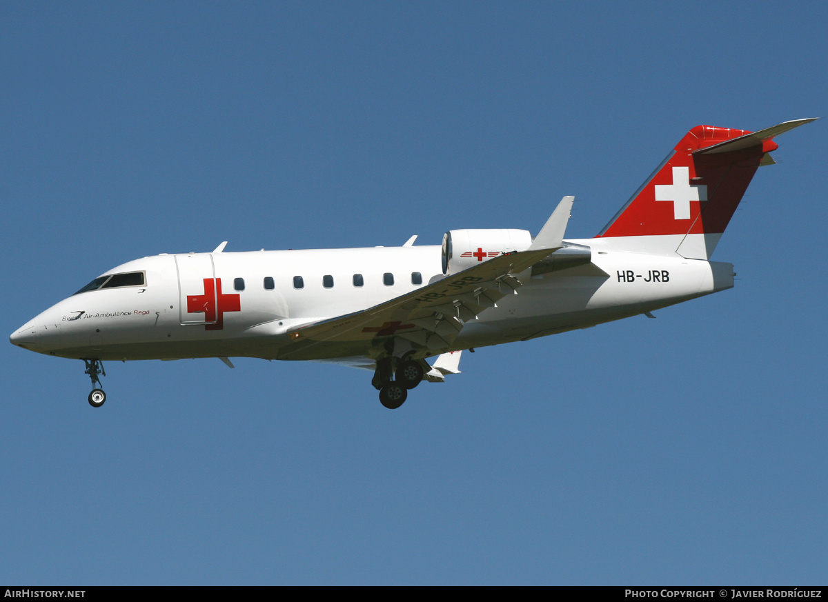 Aircraft Photo of HB-JRB | Bombardier Challenger 604 (CL-600-2B16) | REGA - Swiss Air Ambulance | AirHistory.net #711964