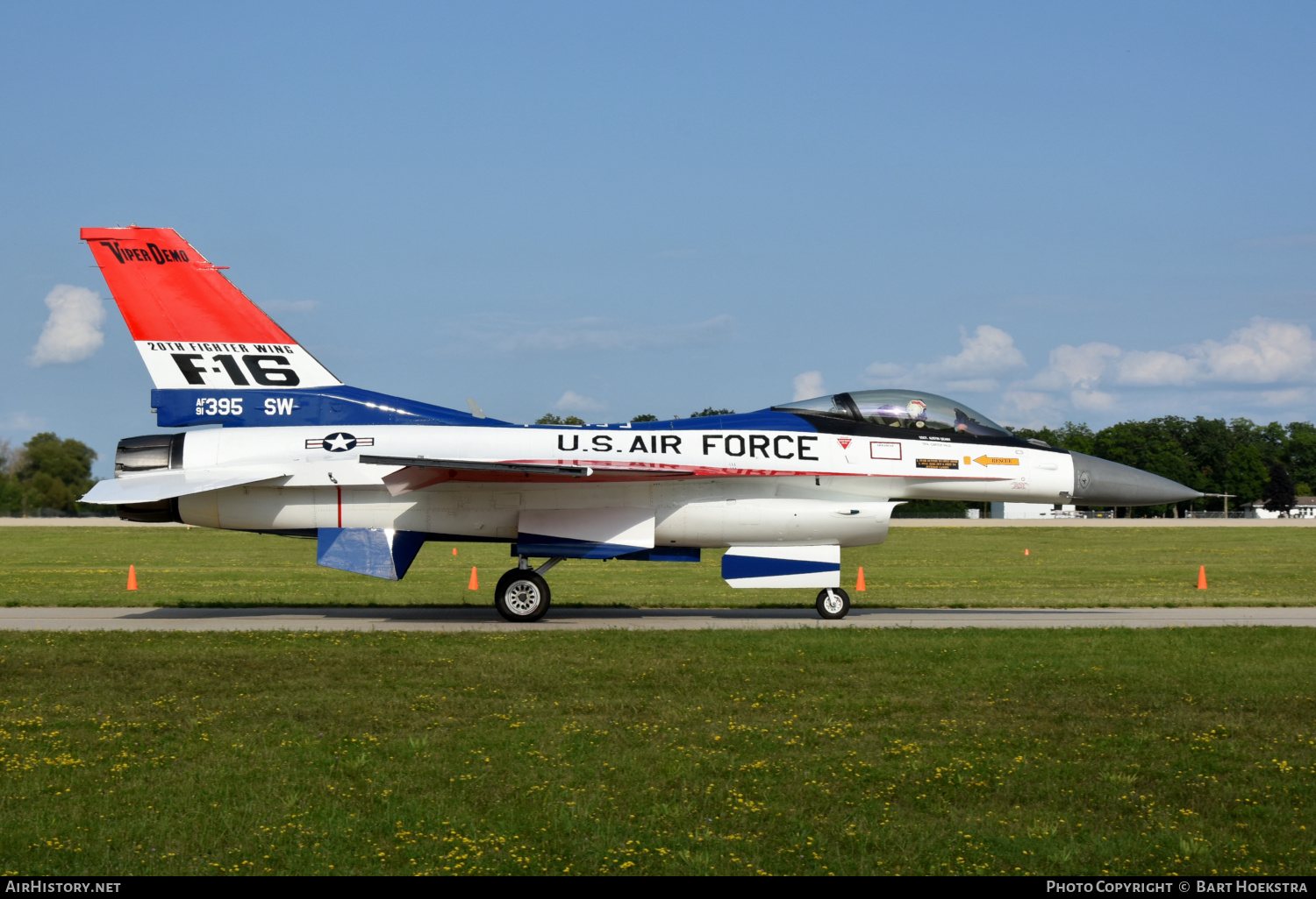Aircraft Photo of 91-0395 / AF91-395 | General Dynamics F-16C Fighting Falcon | USA - Air Force | AirHistory.net #711969