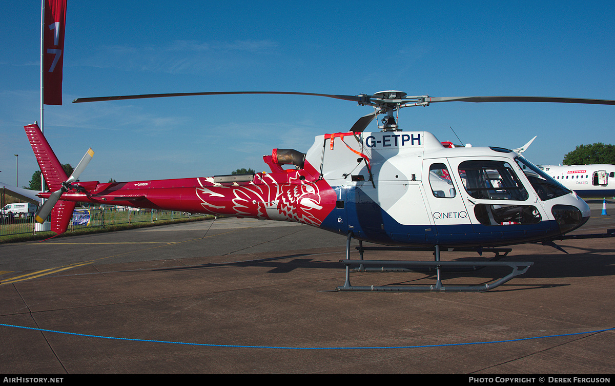 Aircraft Photo of G-ETPH | Airbus Helicopters H-125 | QinetiQ | AirHistory.net #712027