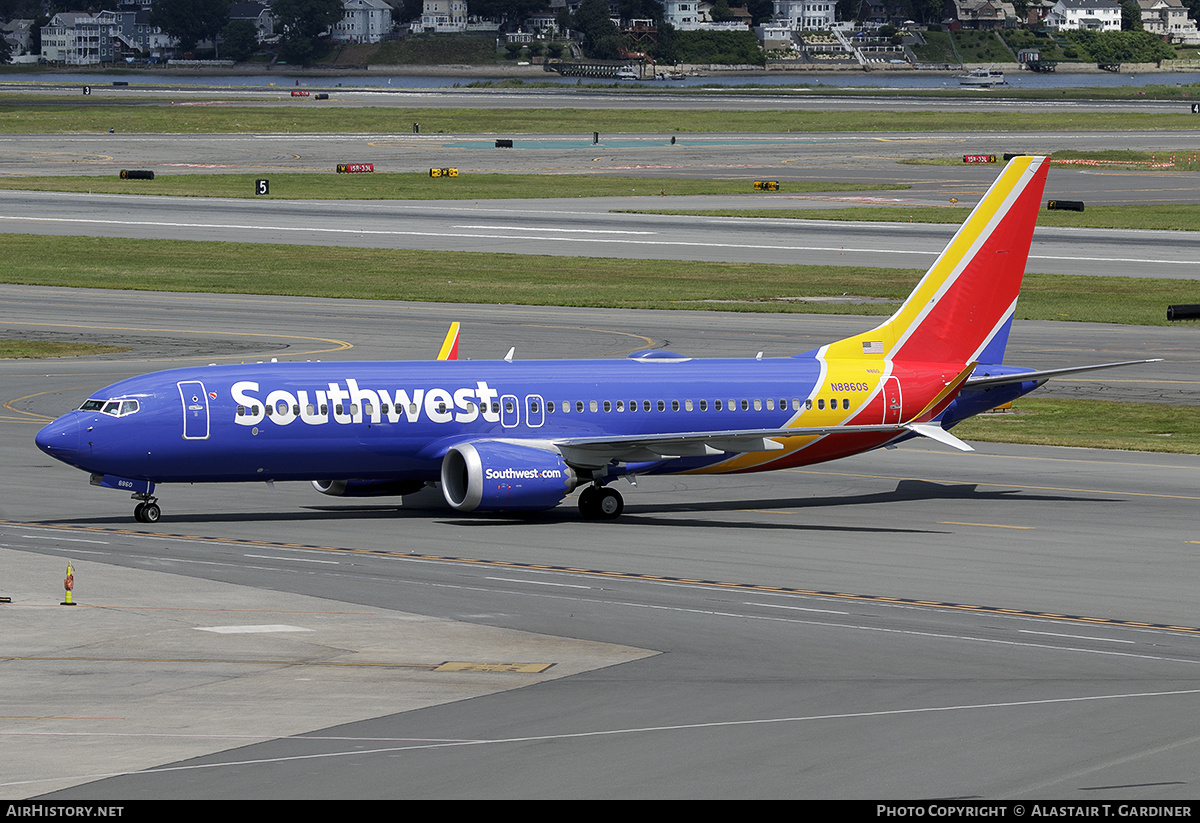 Aircraft Photo of N8860S | Boeing 737-8 Max 8 | Southwest Airlines | AirHistory.net #712041