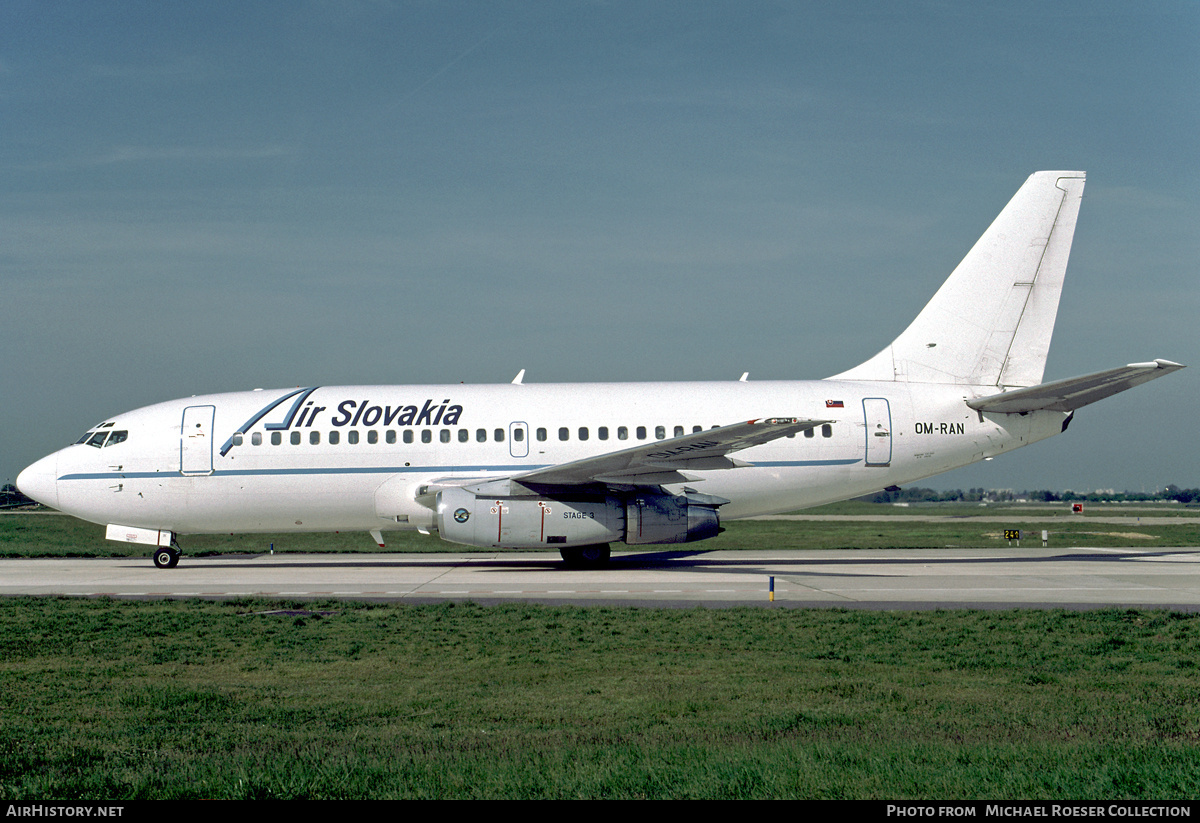 Aircraft Photo of OM-RAN | Boeing 737-230/Adv | Air Slovakia | AirHistory.net #712073