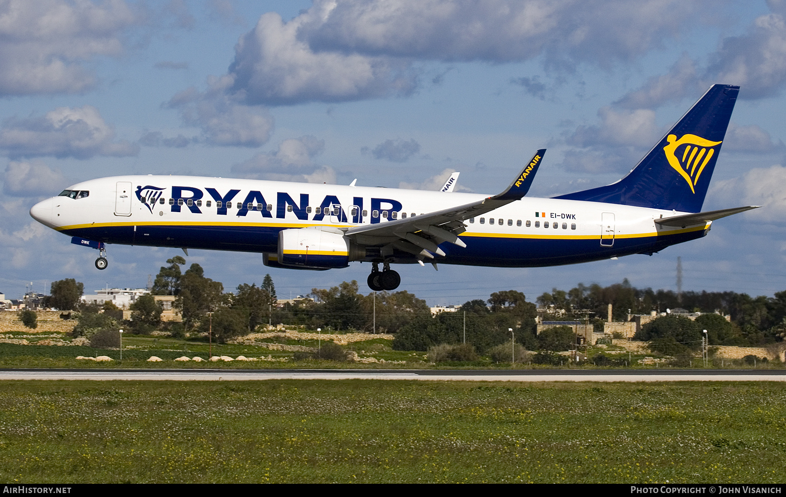 Aircraft Photo of EI-DWK | Boeing 737-8AS | Ryanair | AirHistory.net #712135