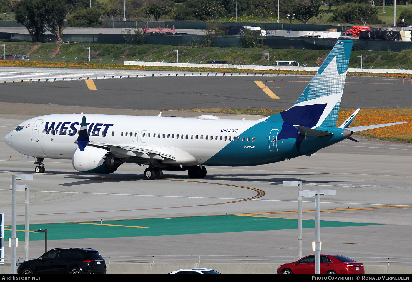 Aircraft Photo of C-GLWS | Boeing 737-8 Max 8 | WestJet | AirHistory.net #712164