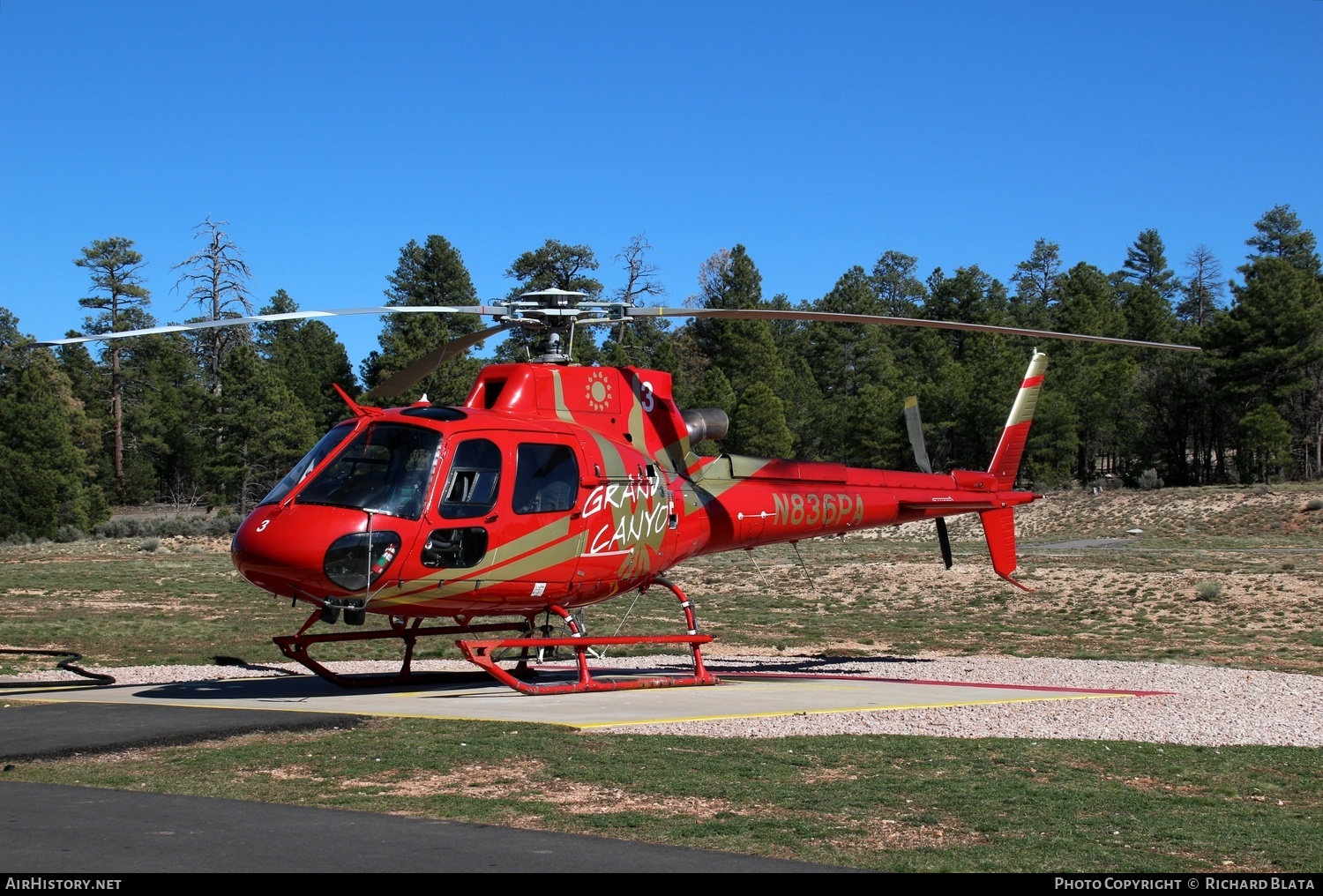 Aircraft Photo of N836PA | Eurocopter AS-350B-3 Ecureuil | Papillon Grand Canyon Helicopters | AirHistory.net #712229