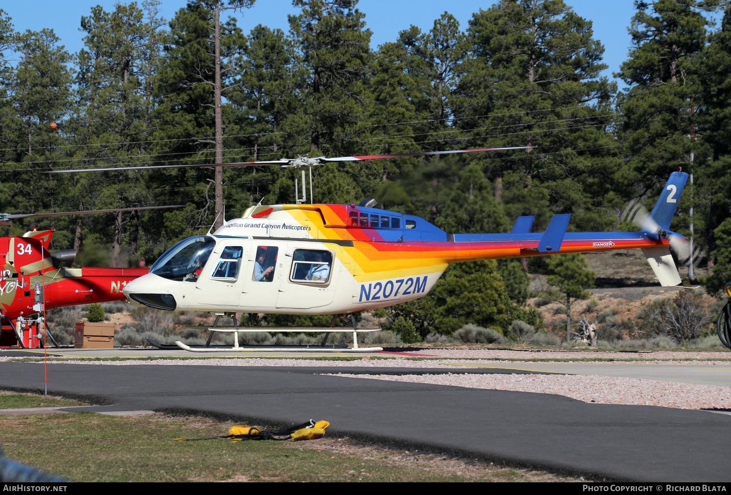 Aircraft Photo of N2072M | Bell 206L-1 LongRanger II | Papillon Grand Canyon Helicopters | AirHistory.net #712230