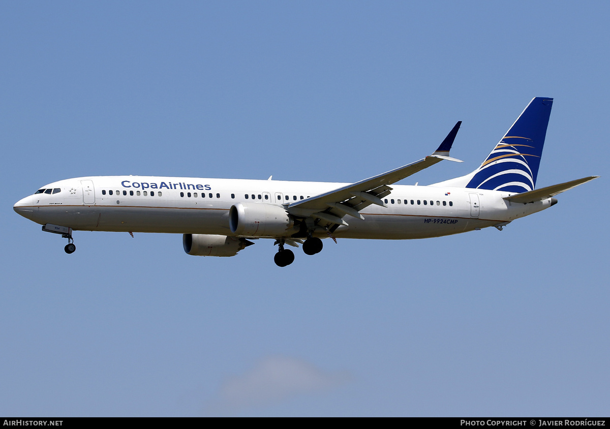Aircraft Photo of HP-9924CMP | Boeing 737-9 Max 9 | Copa Airlines | AirHistory.net #712269