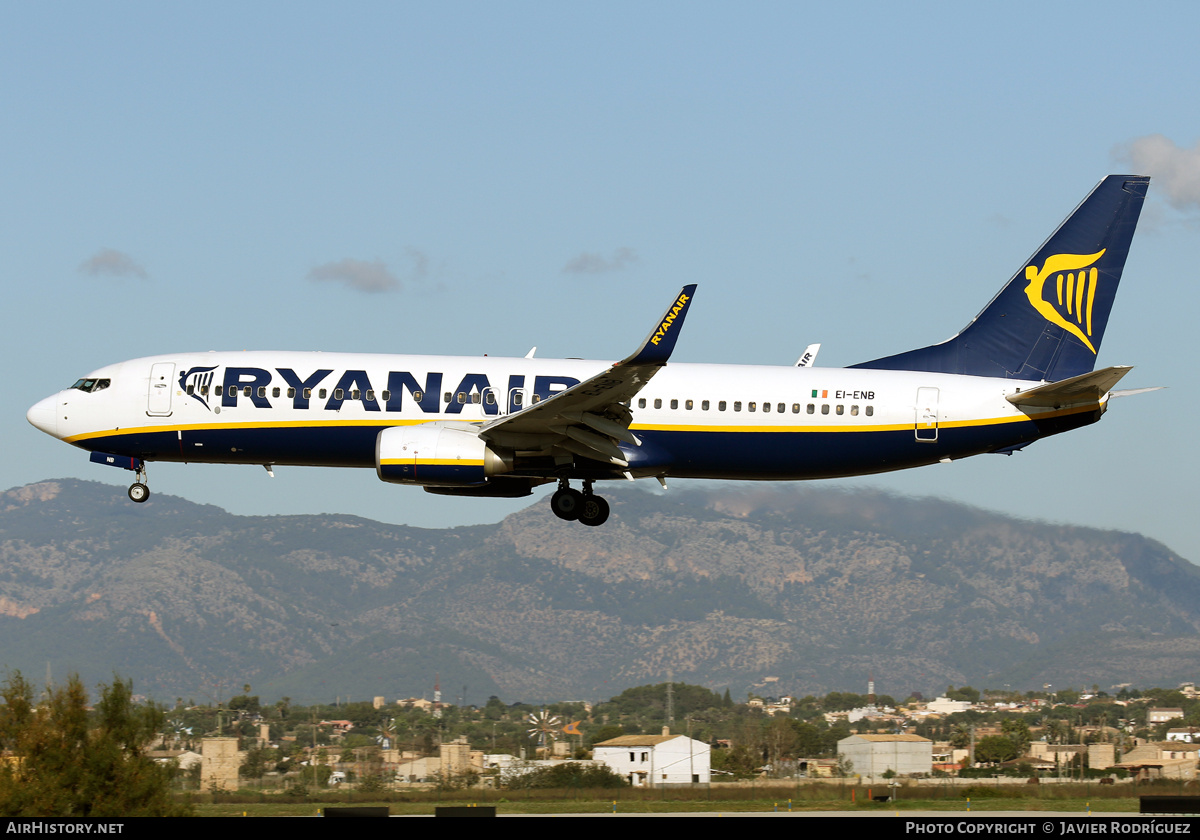 Aircraft Photo of EI-ENB | Boeing 737-8AS | Ryanair | AirHistory.net #712271