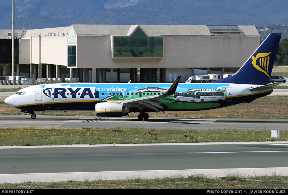Aircraft Photo of EI-EMK | Boeing 737-8AS | Ryanair | AirHistory.net #712288