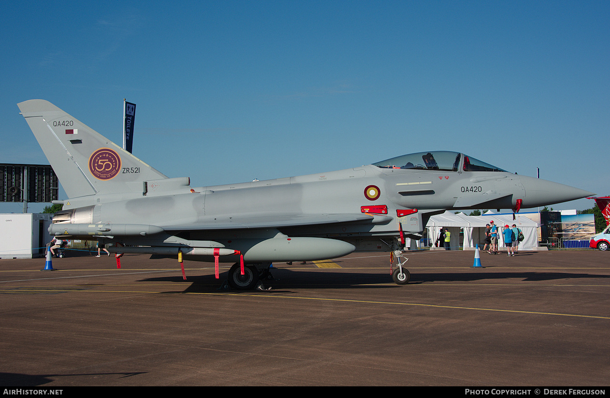 Aircraft Photo of QA420 / ZR521 | Eurofighter EF-2000 Typhoon | Qatar - Air Force | AirHistory.net #712345