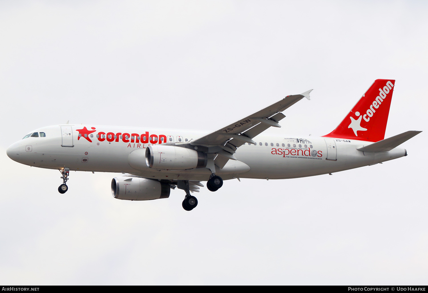 Aircraft Photo of ZS-GAW | Airbus A320-231 | Corendon Airlines | AirHistory.net #712389