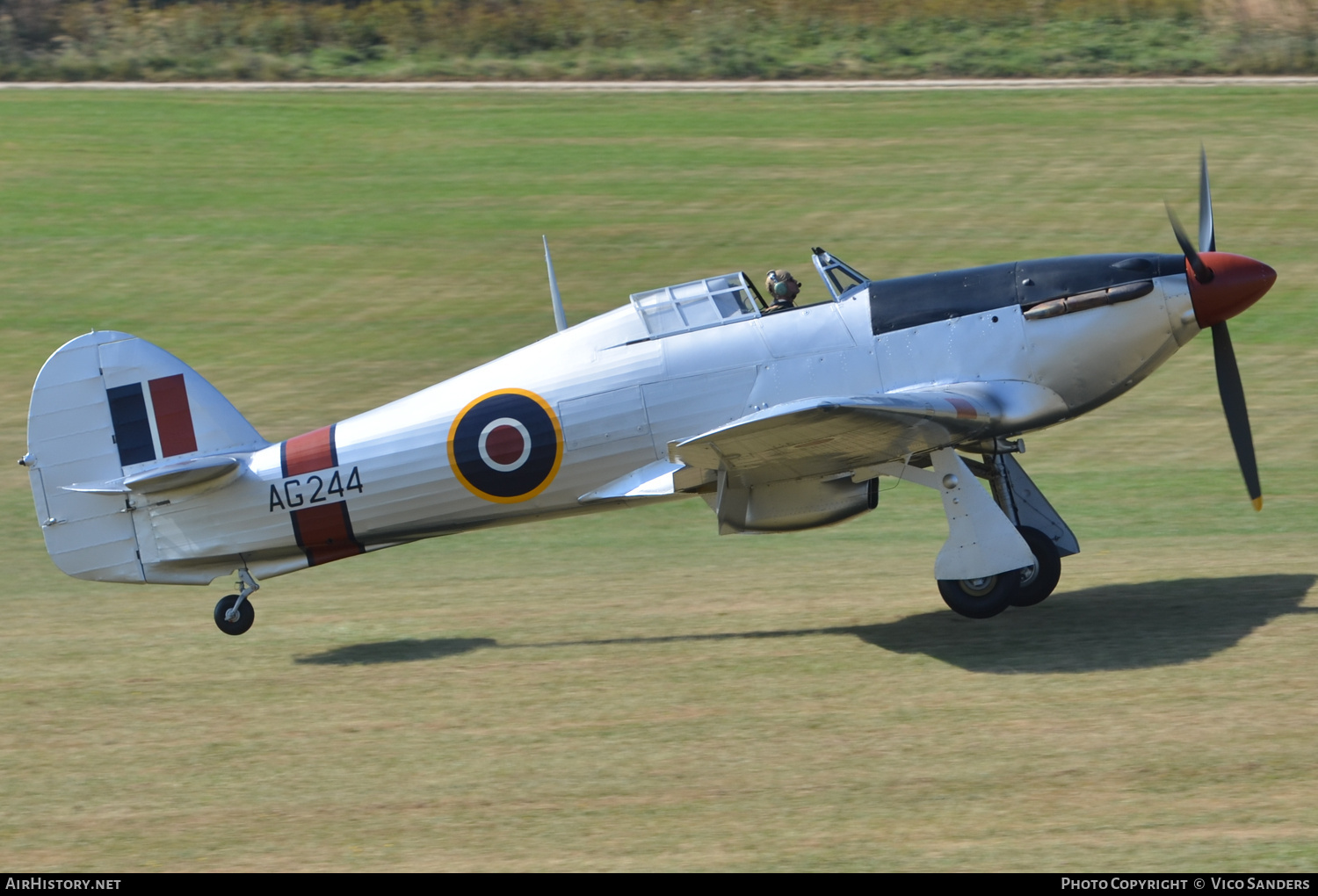 Aircraft Photo of G-CBOE / AG244 | Hawker Hurricane Mk12A | UK - Air Force | AirHistory.net #712497