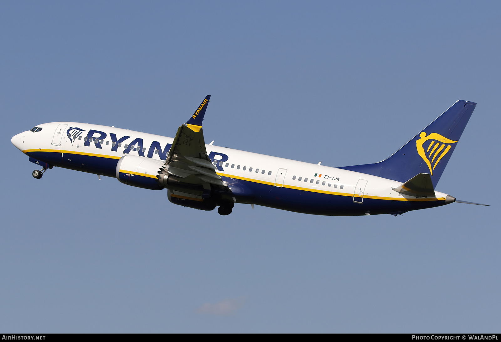 Aircraft Photo of EI-IJK | Boeing 737-8200 Max 200 | Ryanair | AirHistory.net #712524