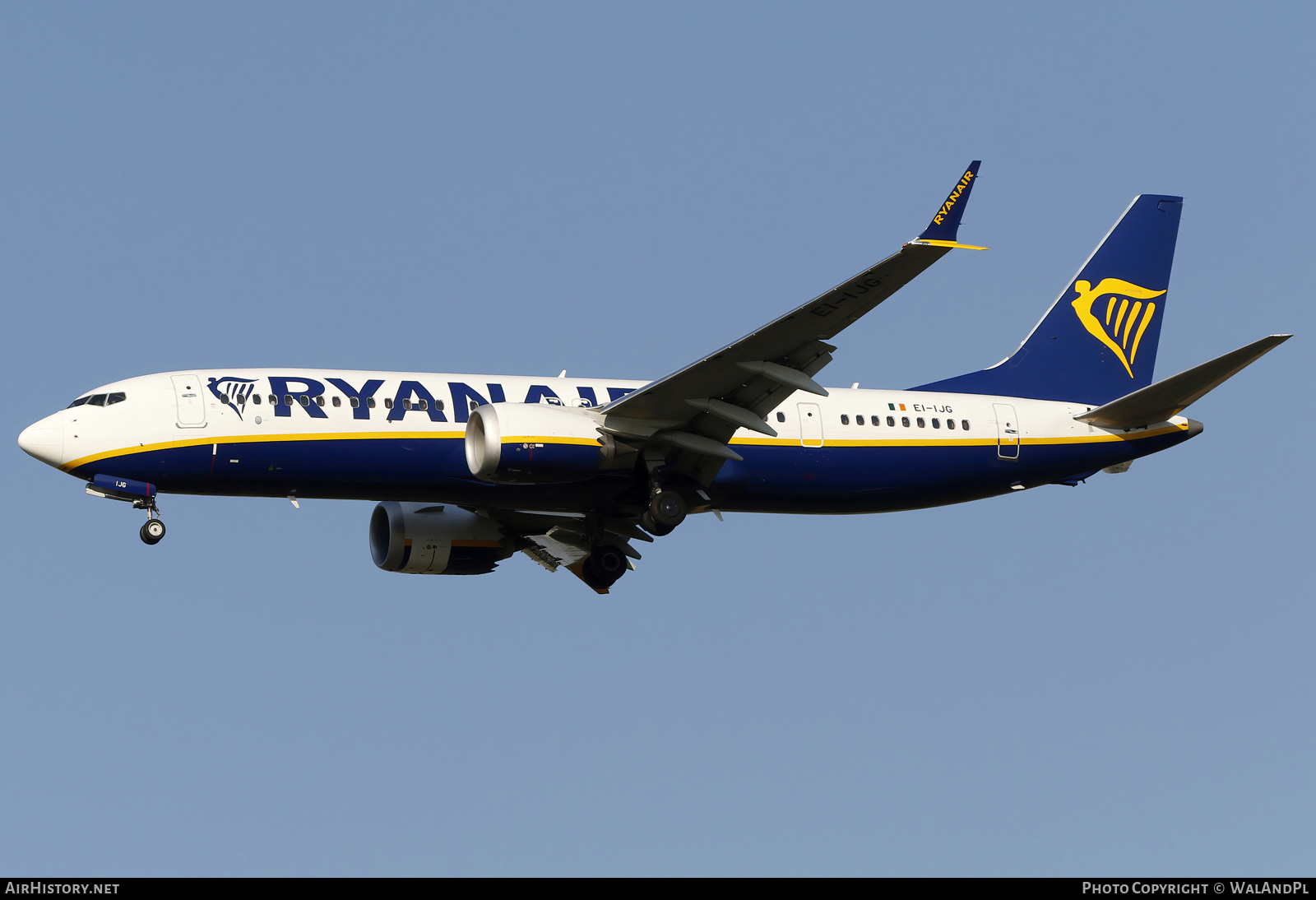 Aircraft Photo of EI-IJG | Boeing 737-8200 Max 200 | Ryanair | AirHistory.net #712571