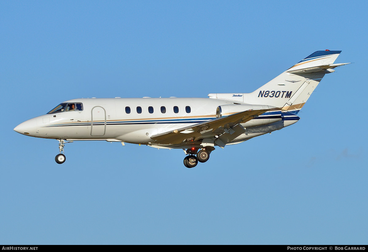 Aircraft Photo of N830TM | Raytheon Hawker 800XP | AirHistory.net #712609