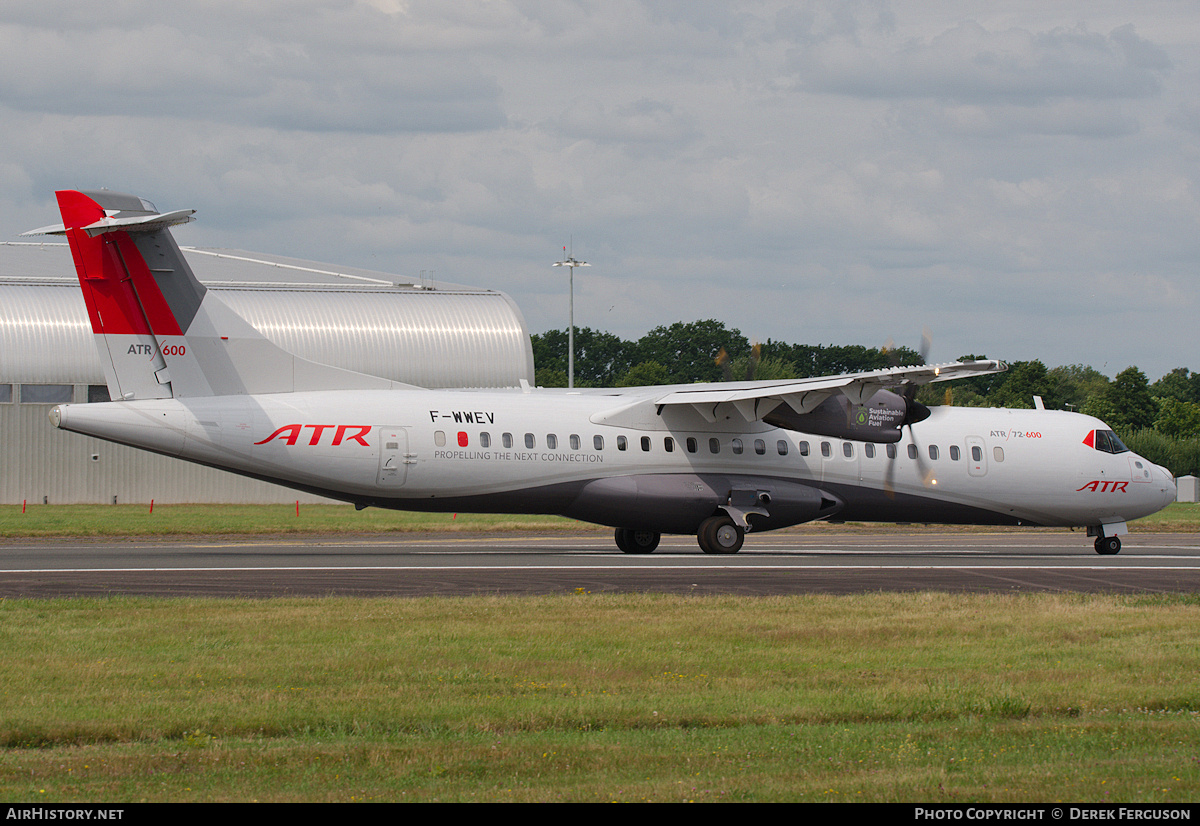 Aircraft Photo of F-WWEV | ATR ATR-72-600 (ATR-72-212A) | ATR | AirHistory.net #712643