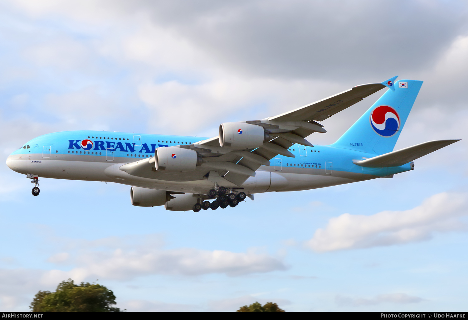 Aircraft Photo of HL7613 | Airbus A380-861 | Korean Air | AirHistory.net #712648