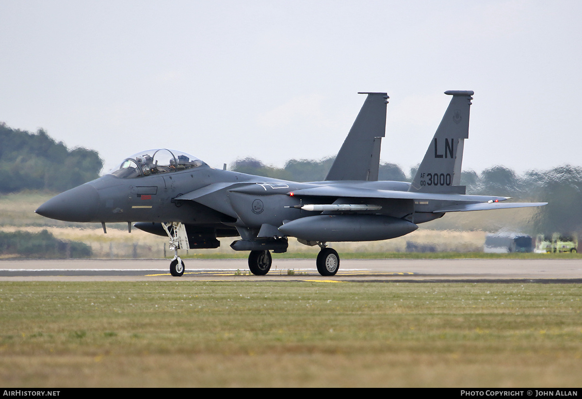 Aircraft Photo of 00-3000 / AF00-3000 | Boeing F-15E Strike Eagle | USA - Air Force | AirHistory.net #712725