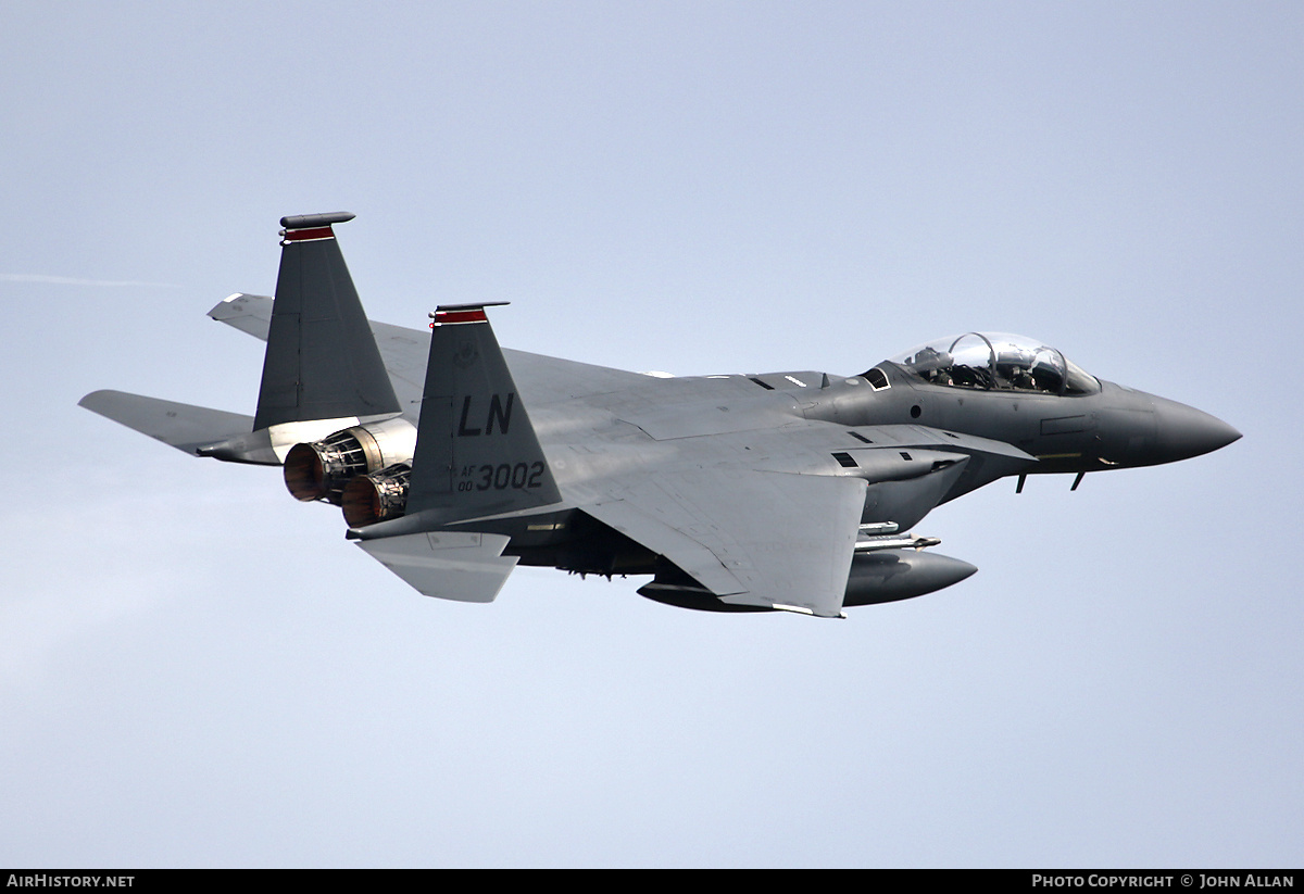 Aircraft Photo of 00-3002 / AF00-3002 | McDonnell Douglas F-15E Strike Eagle | USA - Air Force | AirHistory.net #712737