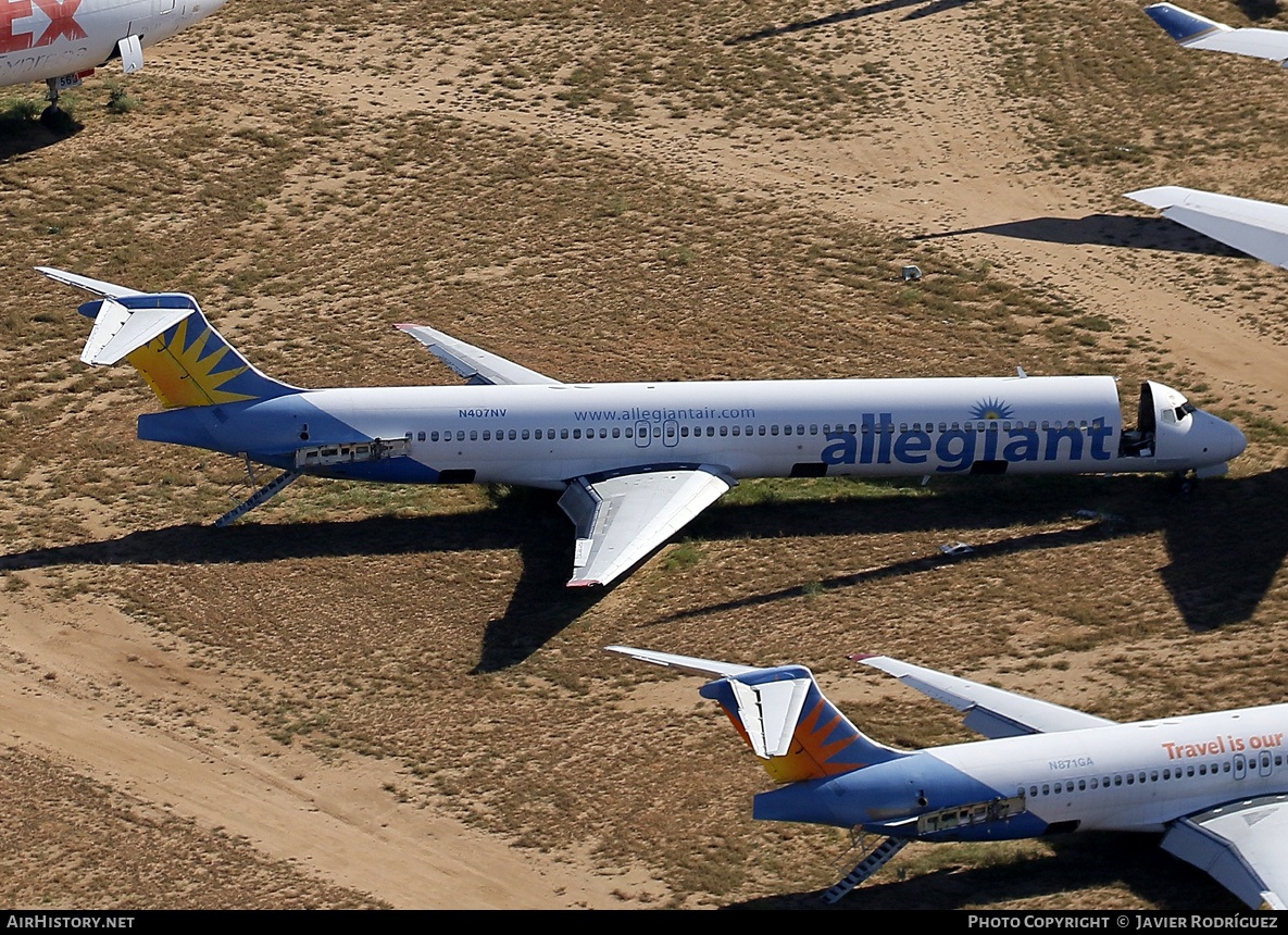 Aircraft Photo of N407NV | McDonnell Douglas MD-83 (DC-9-83) | Allegiant Air | AirHistory.net #712785