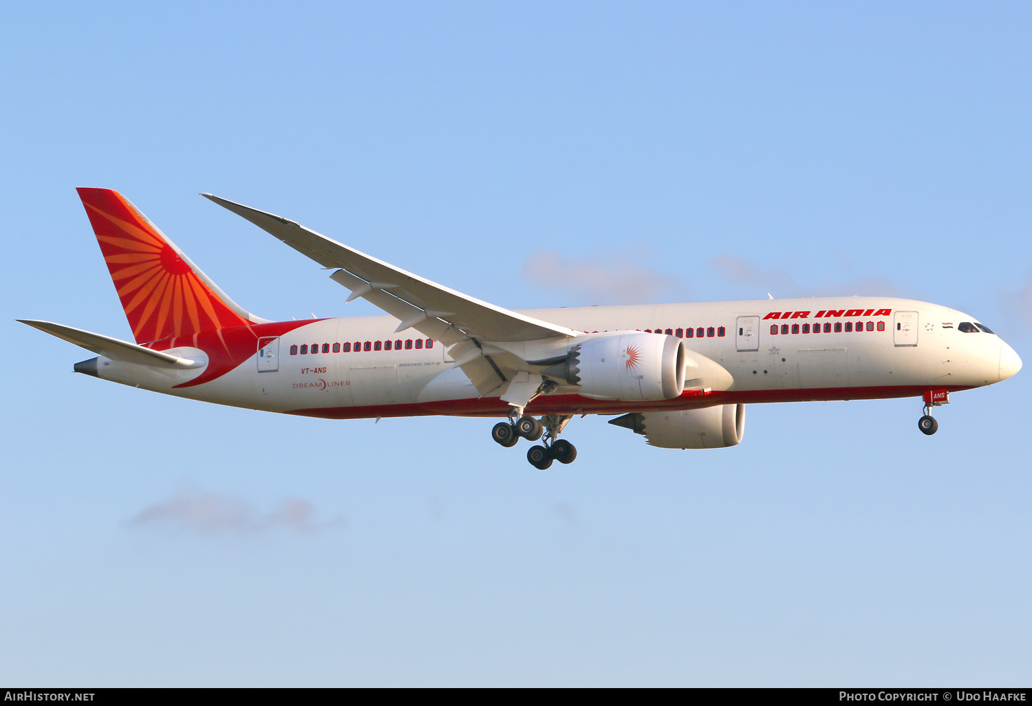 Aircraft Photo of VT-ANS | Boeing 787-8 Dreamliner | Air India | AirHistory.net #712850