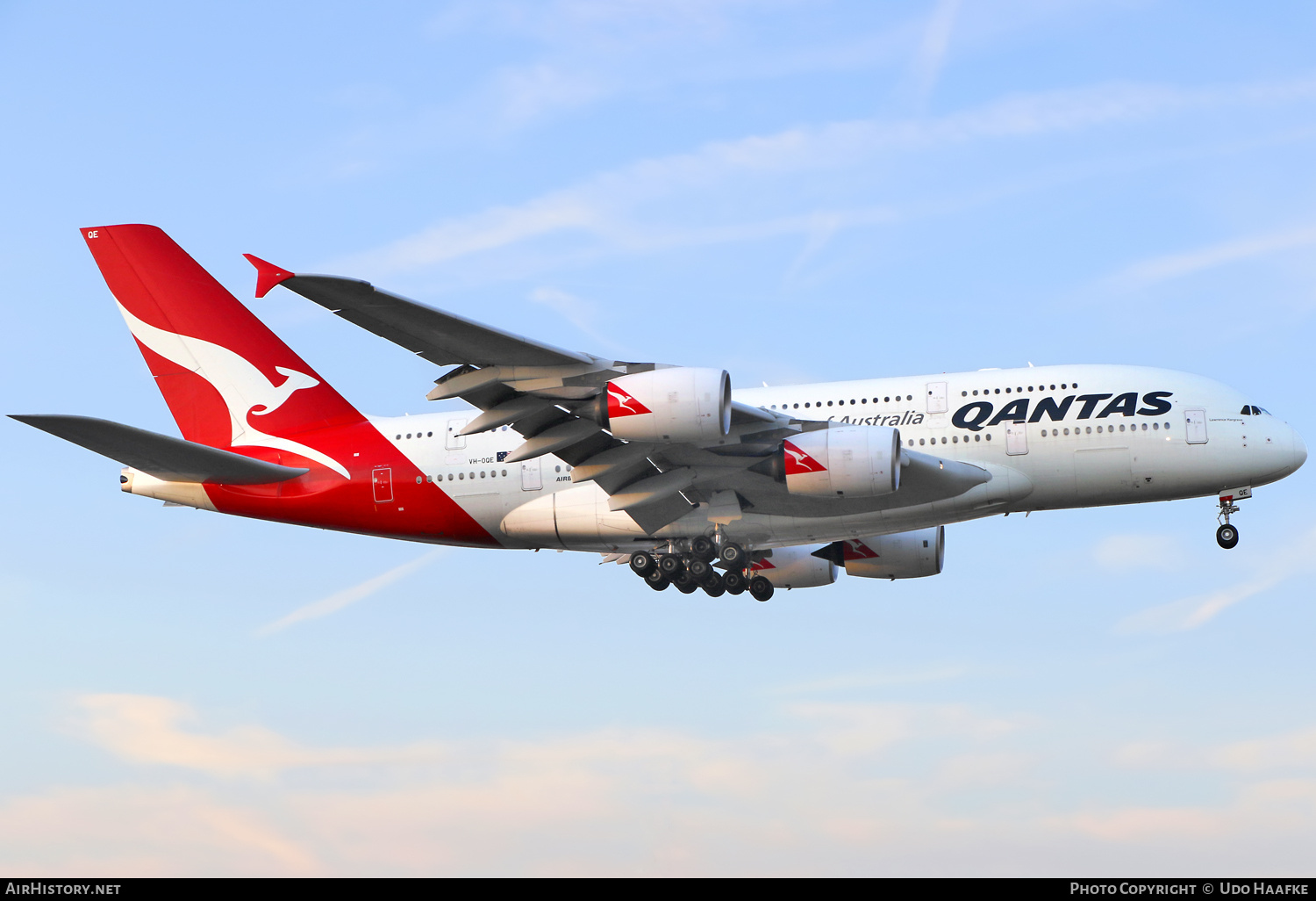 Aircraft Photo of VH-OQE | Airbus A380-842 | Qantas | AirHistory.net #712862