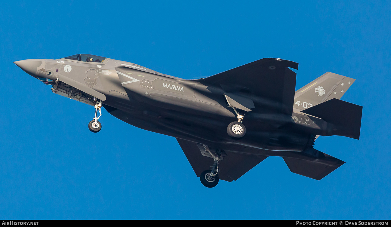 Aircraft Photo of MM7454 | Lockheed Martin F-35B Lightning II | Italy - Navy | AirHistory.net #712916