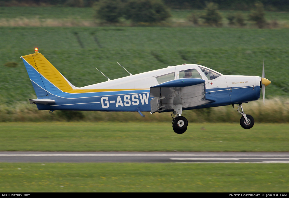 Aircraft Photo of G-ASSW | Piper PA-28-140 Cherokee | AirHistory.net #712943