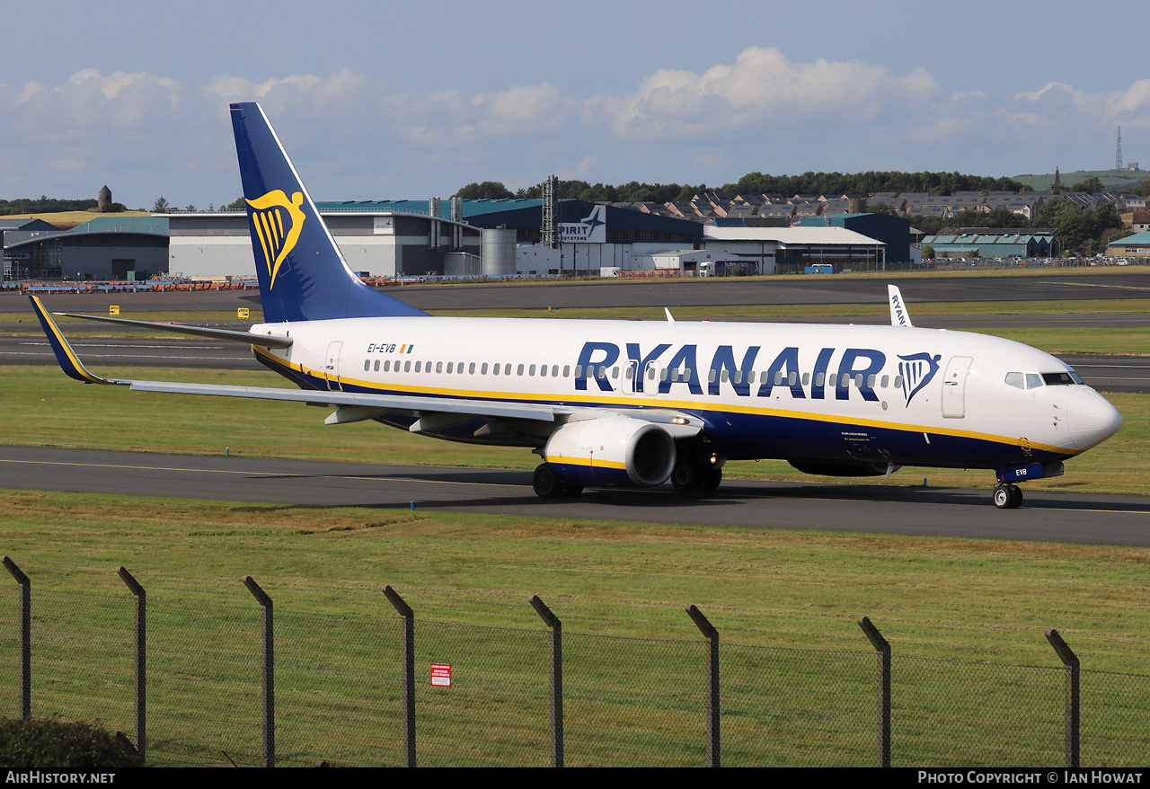 Aircraft Photo of EI-EVB | Boeing 737-8AS | Ryanair | AirHistory.net #712967