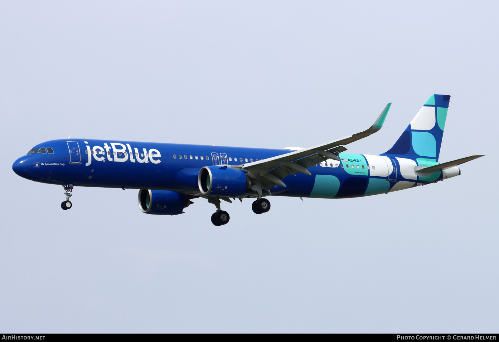Aircraft Photo of N2188J | Airbus A321-271NX | JetBlue Airways | AirHistory.net #712986