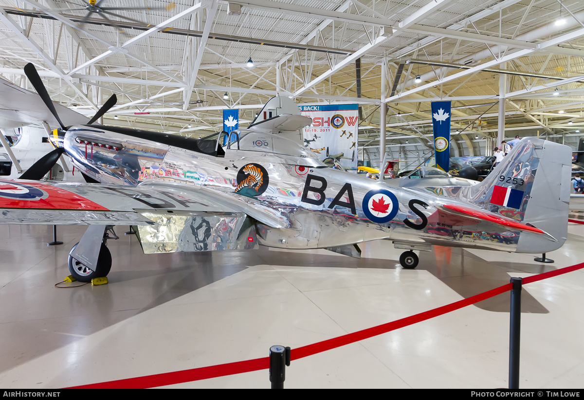 Aircraft Photo of NL951HB / 9253 | North American P-51D Mustang | Canada - Air Force | AirHistory.net #713025