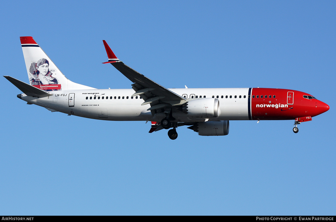 Aircraft Photo of LN-FGJ | Boeing 737-8 Max 8 | Norwegian | AirHistory.net #713073