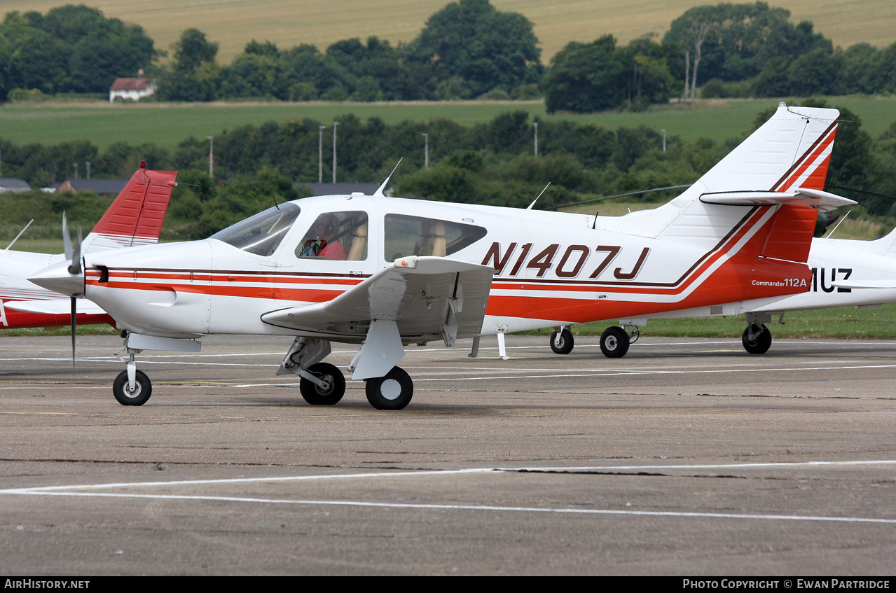 Aircraft Photo of N1407J | Rockwell Commander 112A | AirHistory.net #713106