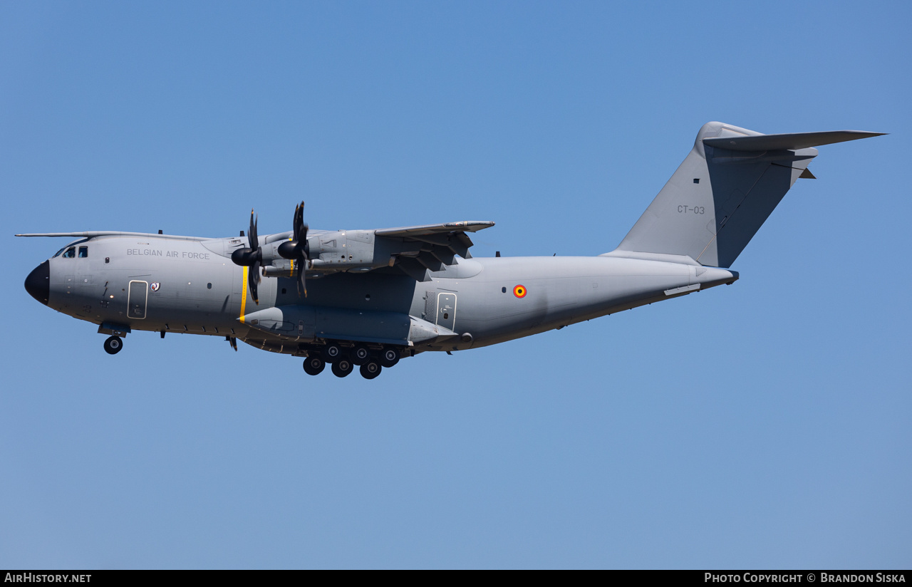Aircraft Photo of CT-03 | Airbus A400M Atlas | Belgium - Air Force | AirHistory.net #713163