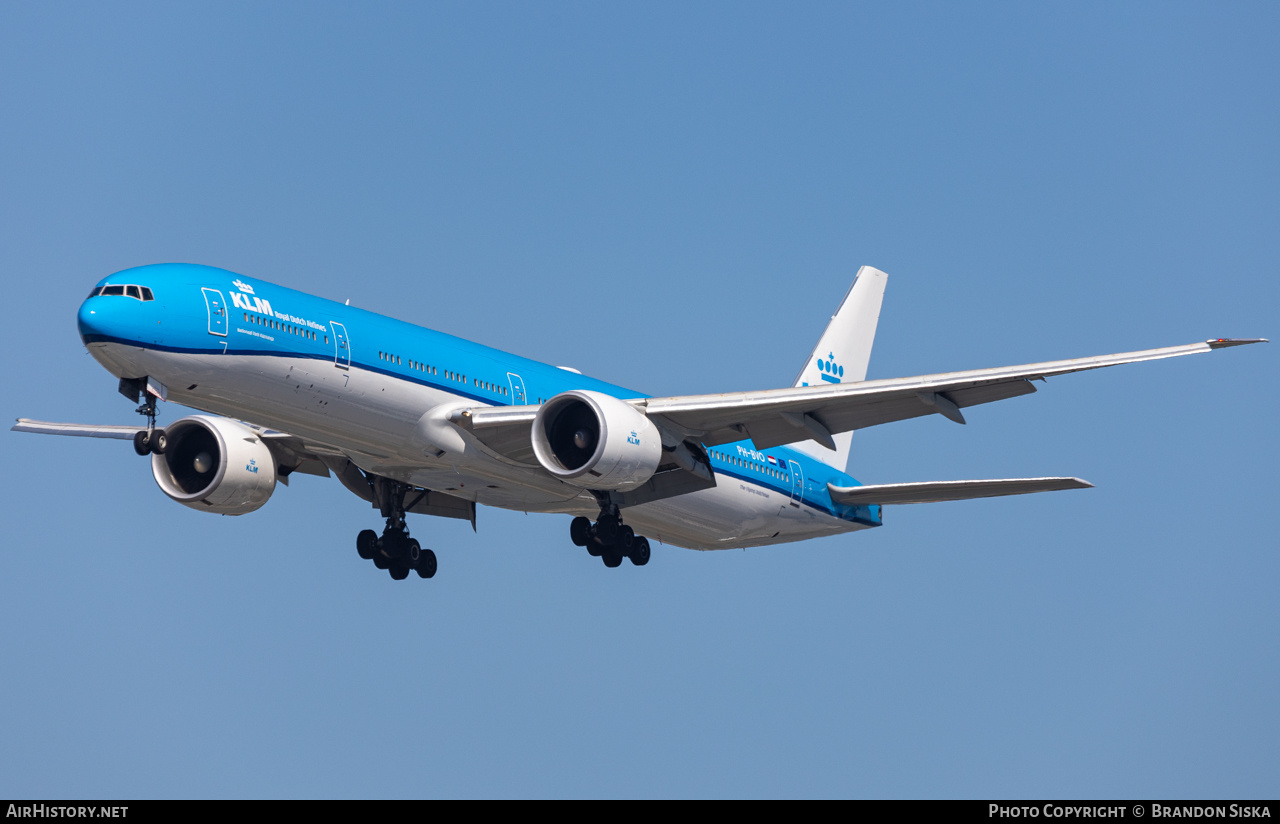 Aircraft Photo of PH-BVO | Boeing 777-306/ER | KLM - Royal Dutch Airlines | AirHistory.net #713179