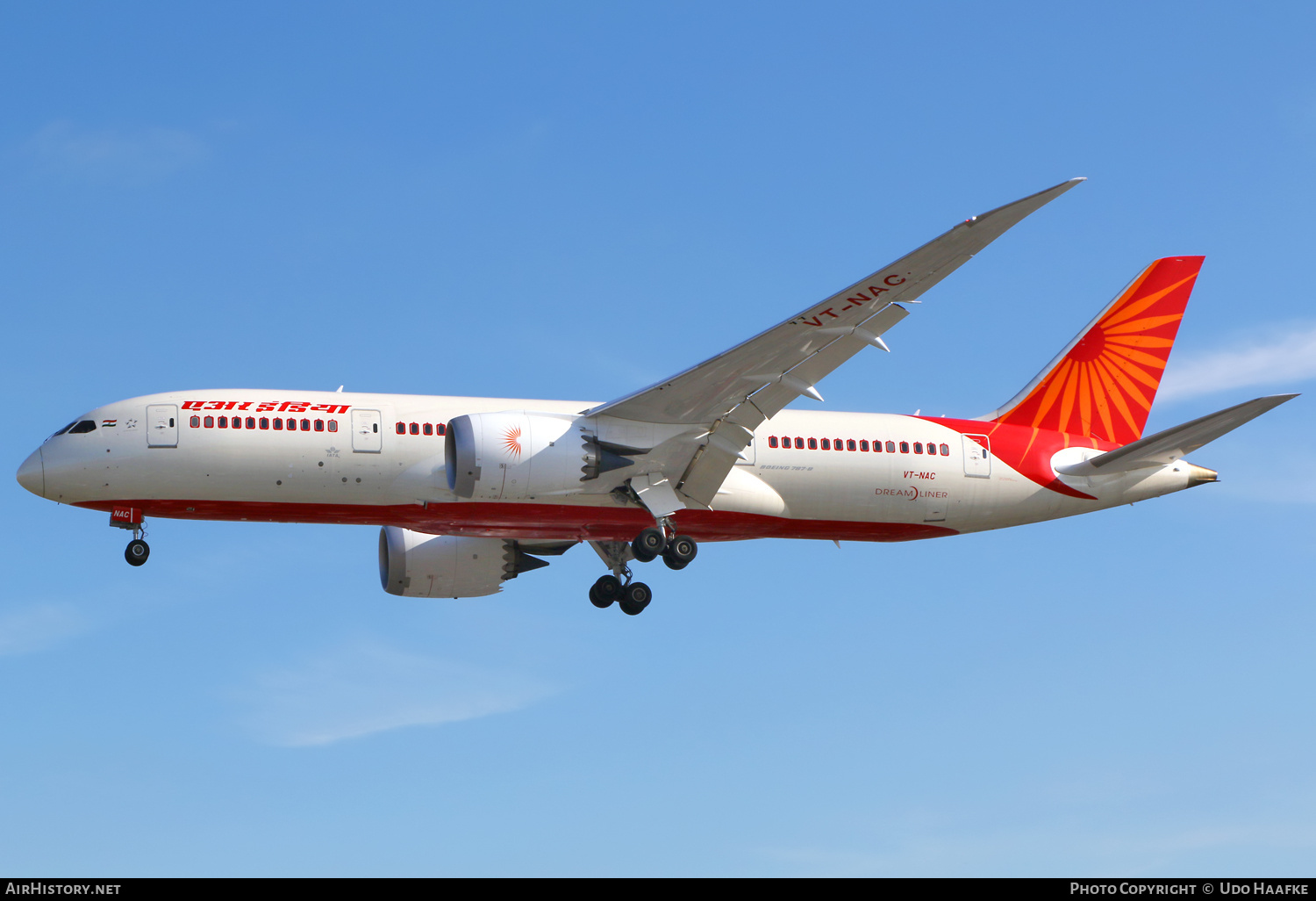 Aircraft Photo of VT-NAC | Boeing 787-8 Dreamliner | Air India | AirHistory.net #713209
