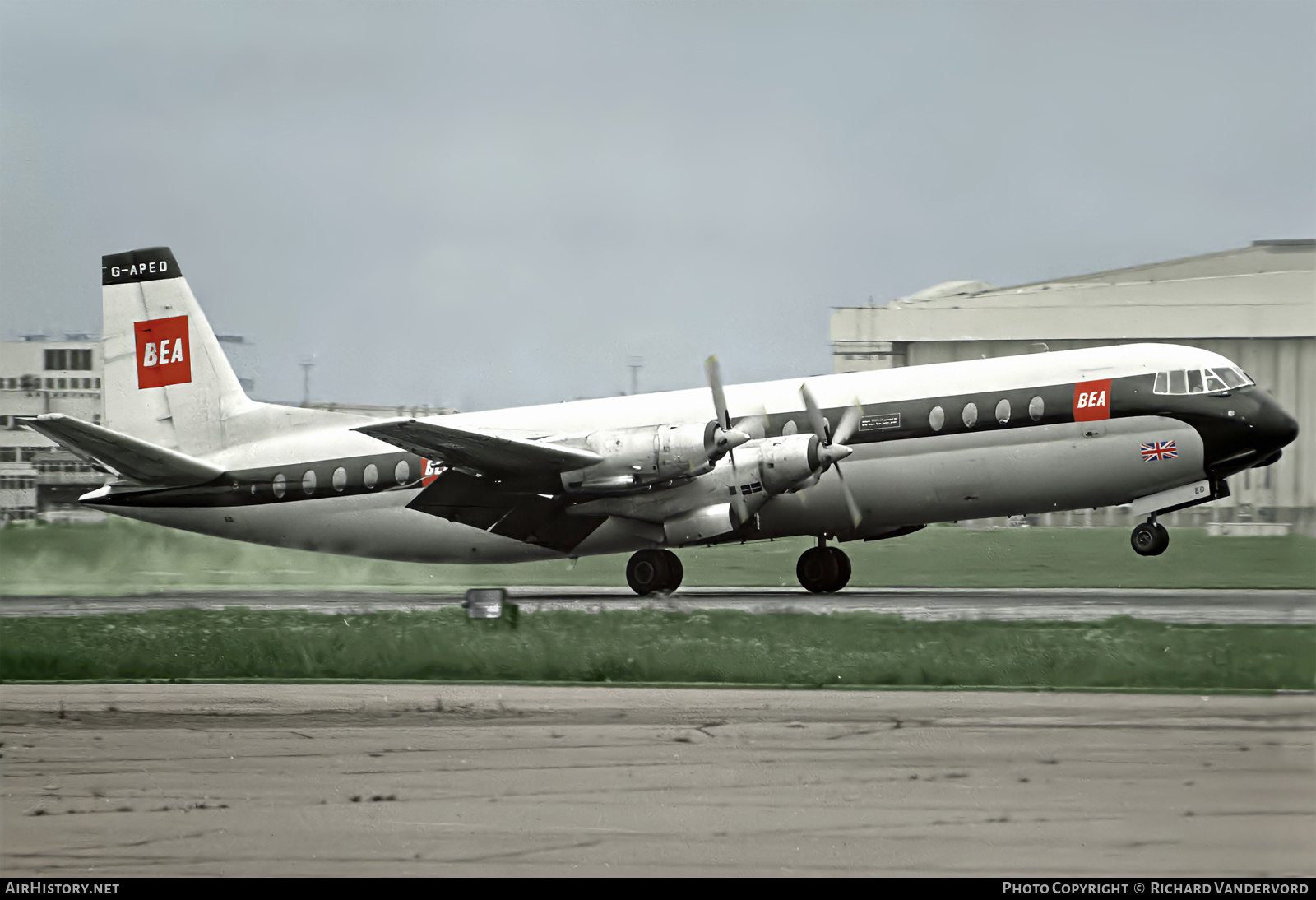 Aircraft Photo of G-APED | Vickers 951 Vanguard | BEA - British European Airways | AirHistory.net #713303