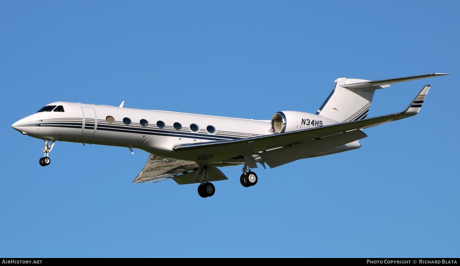 Aircraft Photo of N34HS | Gulfstream Aerospace G-V-SP Gulfstream G550 | AirHistory.net #713473