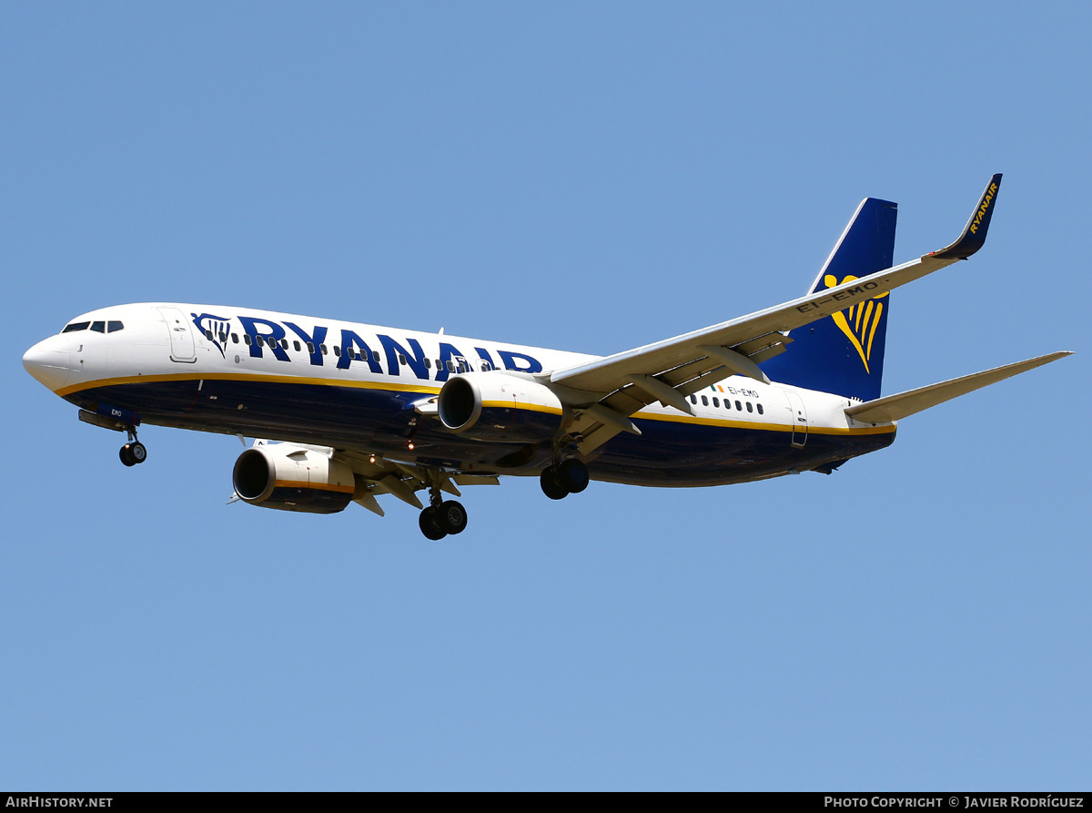 Aircraft Photo of EI-EMO | Boeing 737-8AS | Ryanair | AirHistory.net #713577