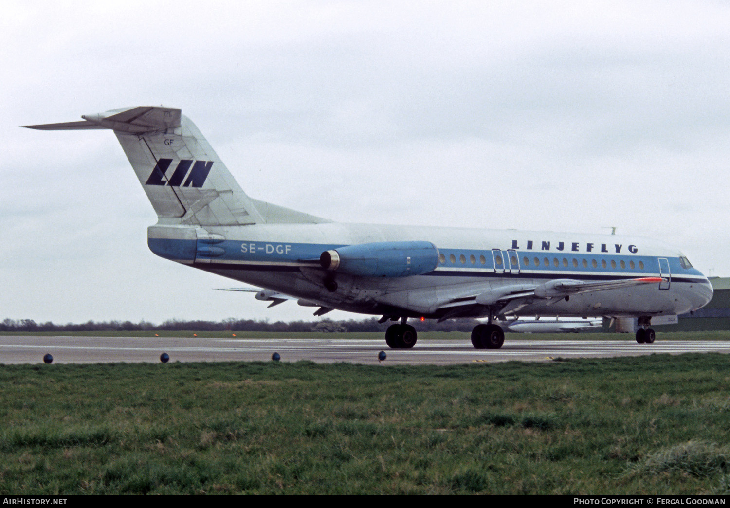 Aircraft Photo of SE-DGF | Fokker F28-4000 Fellowship | Linjeflyg | AirHistory.net #713590