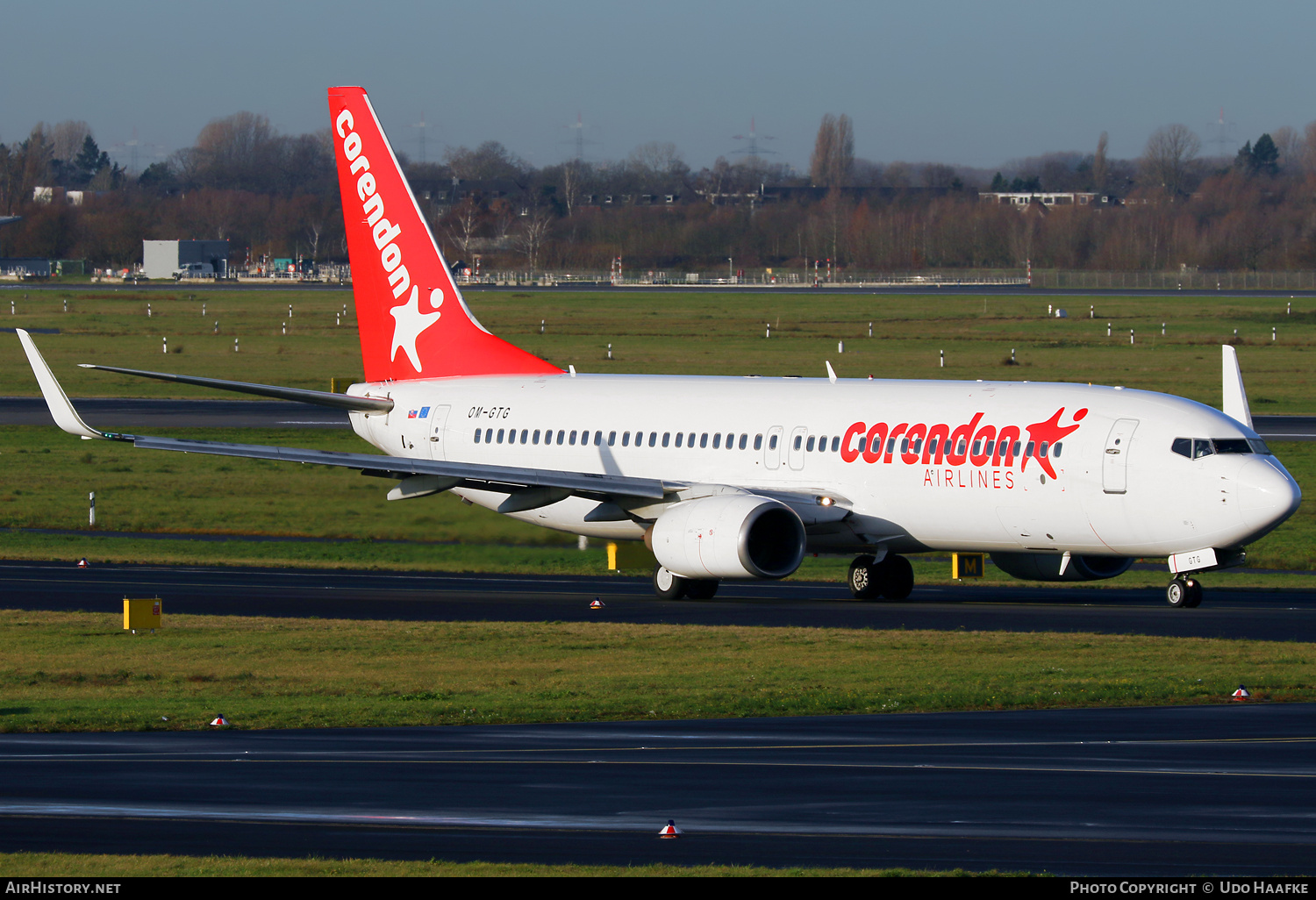 Aircraft Photo of OM-GTG | Boeing 737-84P | Corendon Airlines | AirHistory.net #713644
