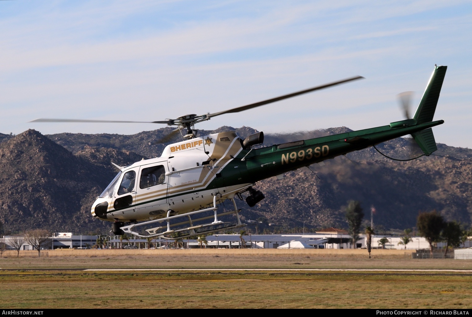 Aircraft Photo of N993SD | Eurocopter AS-350B-3 Ecureuil | Riverside County Sheriff | AirHistory.net #713711